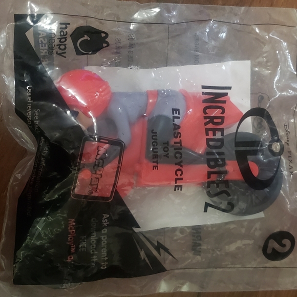 2/$20 Disney Pixar Incredibles 2 "Elasticycle" 2018 McDonald's Happy Meal Toy #2 - Picture 2 of 5